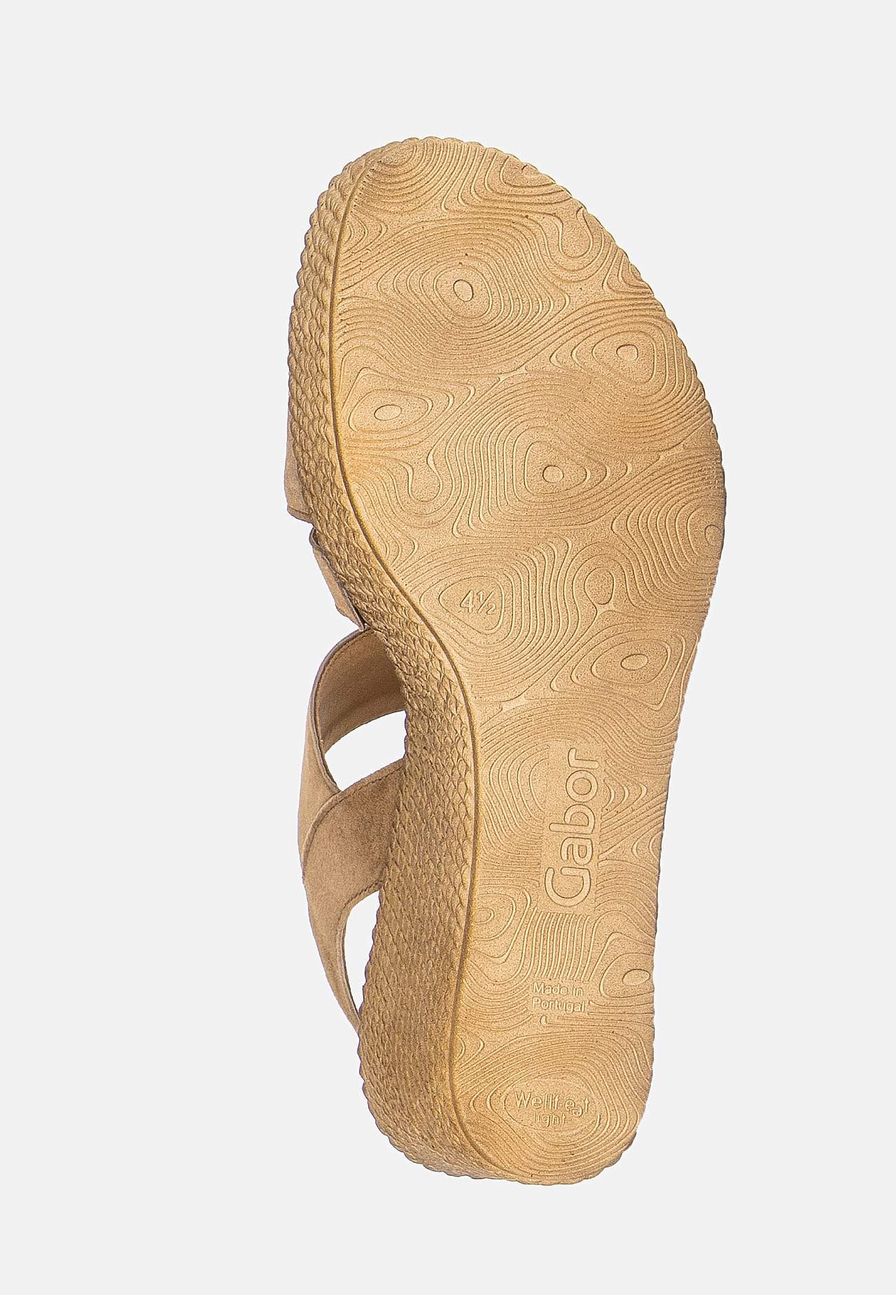 Mockasandalett med kilklack