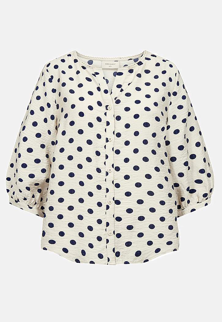 Prickig, vävd blus