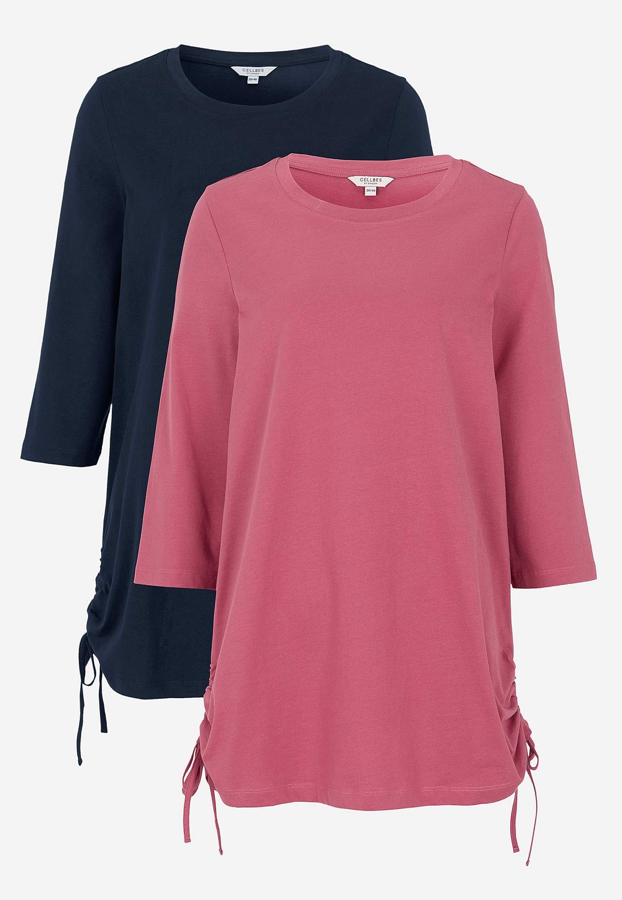 Trikåtunika med dragsko 2-pack