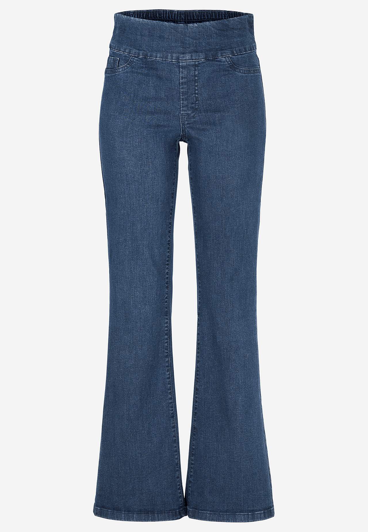 Stretchiga jeggings bootcut - två längder