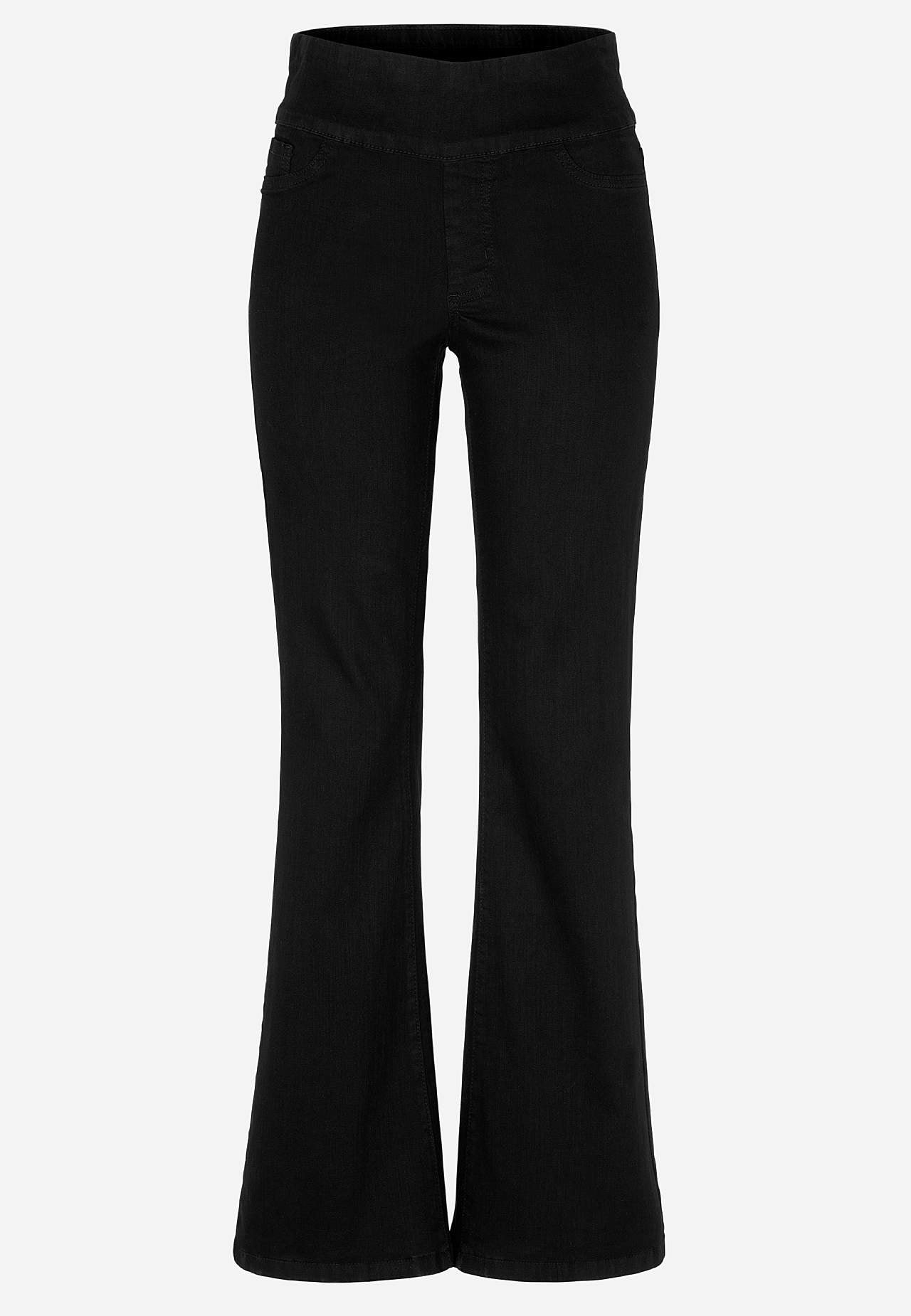Stretchiga jeggings bootcut - två längder