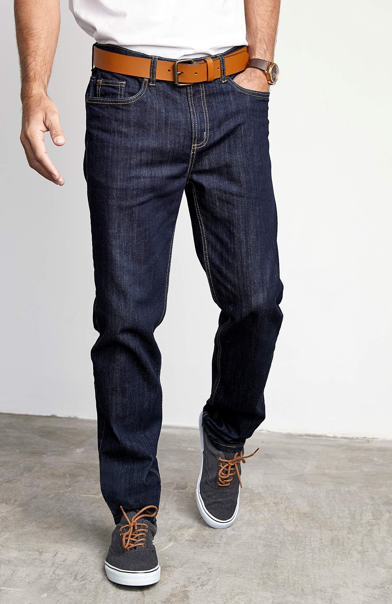 Raka jeans med stretch