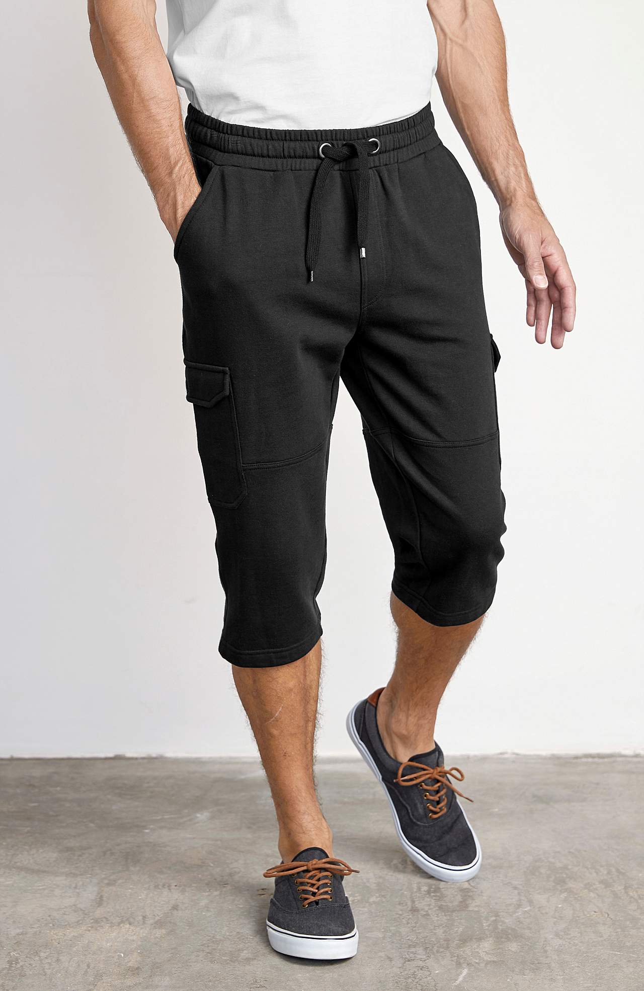Långa svettisshorts med cargofickor Smarty